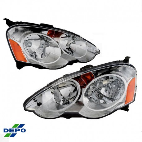 Integra DC5 02-04 Black Headlights LHD