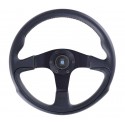 Nardi Challenge Lenkrad - Leather with Black Spokes - 350mm