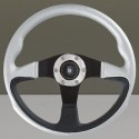 Nardi Challenge Steering Wheel - Silver Leather