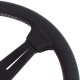 Nardi Classic Steering Wheel - Perforated Leather with Black Spokes & Grey Stitching - 340mm