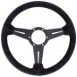 Nardi Classic Steering Wheel - Suede with Black Spokes 330-360mm