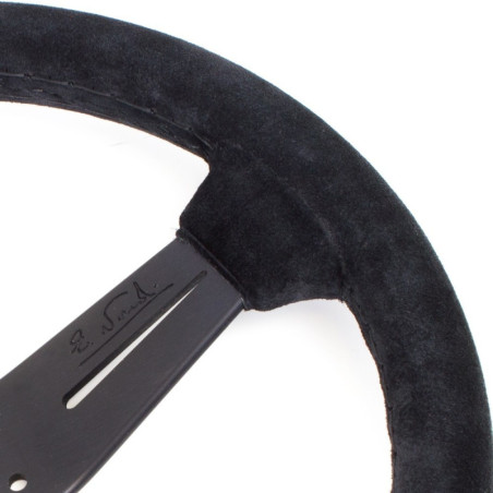 Nardi Classic Lenkrad - Suede with Black Spokes 330-360mm