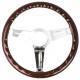 Nardi Classic Steering Wheel - Wood with Polished Spokes