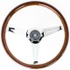 Nardi Classic Steering Wheel - Wood with Polished Spokes