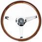 Nardi Classic Lenkrad - Wood with Polished Spokes