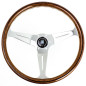 Nardi Classic Lenkrad - Wood with Polished Spokes