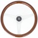 Nardi Classic Steering Wheel - Wood with Satin Spokes