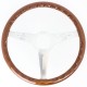 Nardi Classic Steering Wheel - Wood with Satin Spokes