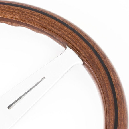 Nardi Classic Steering Wheel - Wood with Satin Spokes