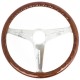 Nardi Classic Steering Wheel - Wood with Satin Spokes