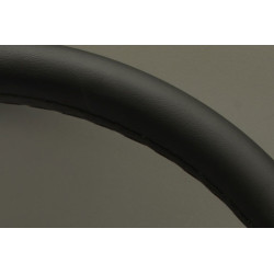Nardi Classic Steering Wheel With Leather Trim Ring - Leather with Satin Spokes & Grey Stitching - 360mm