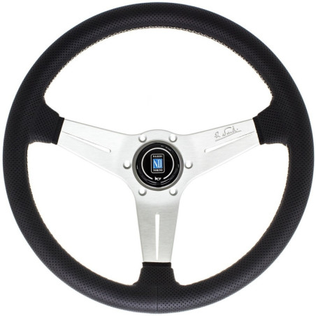 Nardi Deep Corn Steering Wheel - Perforated Leather with Satin Spokes
