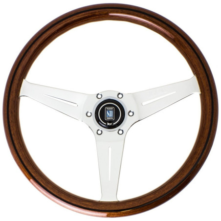 Nardi Deep Corn Steering Wheel - Wood with Polished Spokes