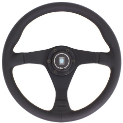 Nardi Gara Steering Wheel - Leather with Black Spokes
