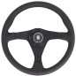 Nardi Gara Steering Wheel - Leather with Black Spokes