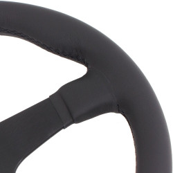 Nardi Gara Steering Wheel - Leather with Black Spokes