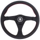 Nardi Gara Steering Wheel - Leather with Black Spokes