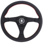 Nardi Gara Steering Wheel - Leather with Black Spokes