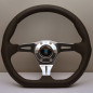 Nardi Kallista Steering Wheel - Leather/Perforated Leather with Polished Spokes - 350mm