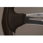Nardi Kallista Steering Wheel - Leather/Perforated Leather/ABS Inserts with Polished Spokes - 350mm