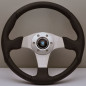 Nardi ND1 Steering Wheel - Leather with Satin Spokes - 350mm	
