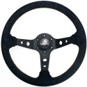 T&E Vertex JDM Steering Wheel - King of Vertex Wildleder