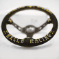 T&E Vertex JDM Steering Wheel - Speed Gold/Silver Hells Racing DESIGNED BY: JUN WATANABE