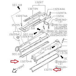 Nissan Skyline RB Ventildeckel Dichtungen IN EX