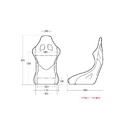 Driftworks Cobra Imola Bucket Seat FIA Approved