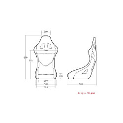 Driftworks Cobra Suzuka Bucket Seat FIA Approved