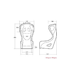 Driftworks Cobra Evolution Bucket Seat FIA Approved