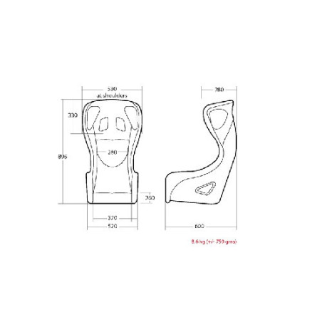 Driftworks Cobra Evolution Bucket Seat FIA Approved