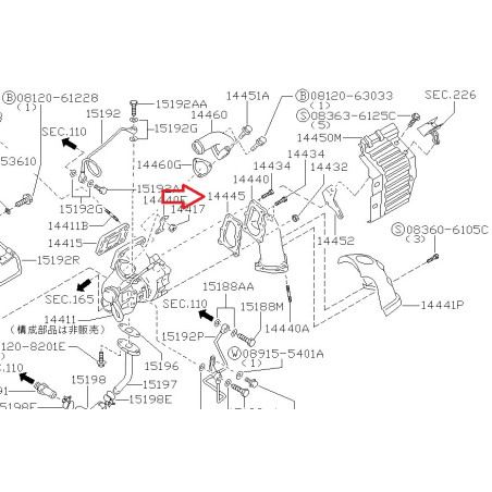 RB25DET Turbo Auslass Dichtung R32 R33 GTST R34 GTT