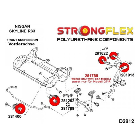 Front hub bush SPORT R33 R34