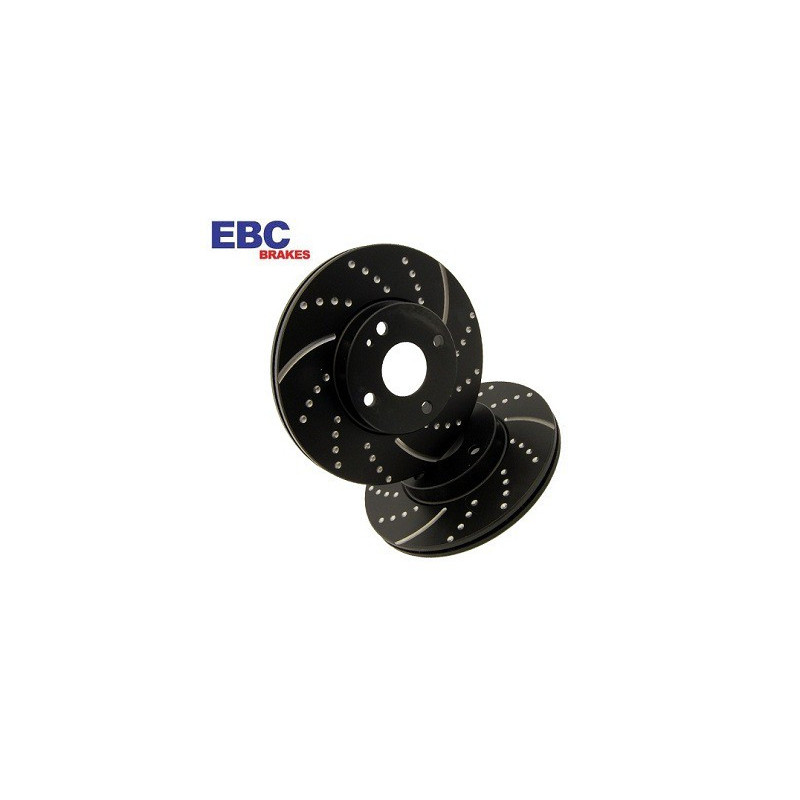 EBC Turbo Groove Black Brake Discs Rear