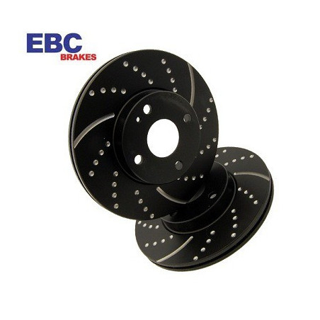 EBC Turbo Groove Black Brake Discs Rear